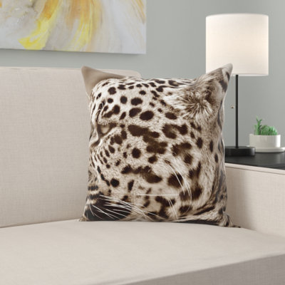 Coussin de jeté jaguar