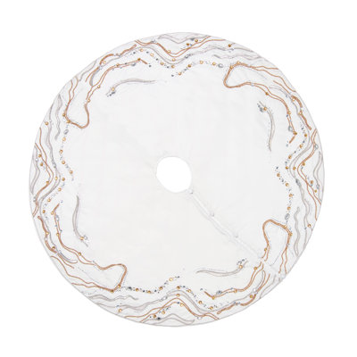 Gilt Wave Tree Skirt