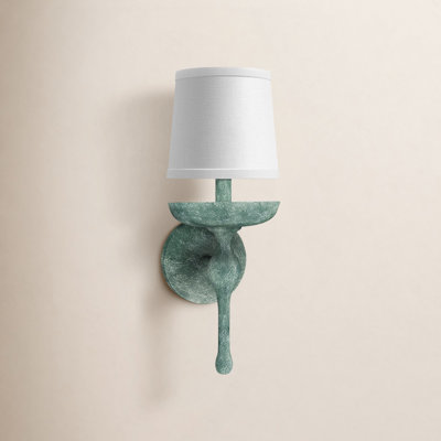 Single Light Plaster Armed Sconce