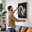 Alert Squirrel Minimalist - Wrapped Canvas-1130005494-1130005489