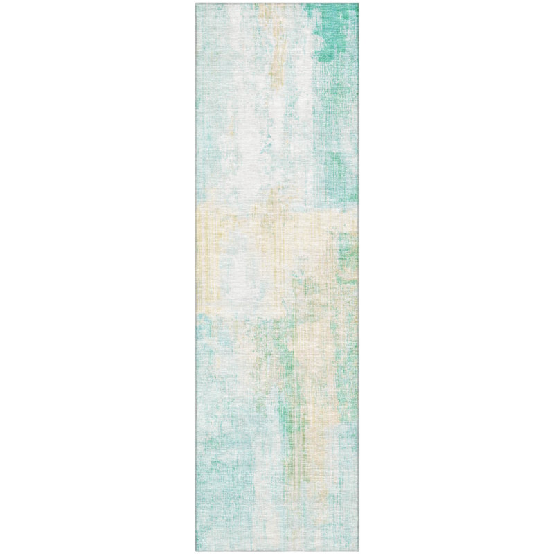 Premium Machine Washable Bucz AMF1759 Modern Rug, Runner 2'3" x 7'6"