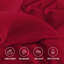 4 Piece Complete Bedding Set Duvet Cover Set With Fitted Bed Sheet & Pillowcases-111011609-111011596