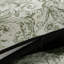 Fauteuil d'appoint à oreilles et garniture cloutée à motif floral vert Duoco Rococo-1076150591