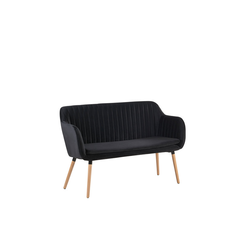 Mireille Velvet Sofa, Black