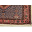 Tapis rouge rétro en laine noué à la main 3 pi 4 po x 9 pi 5 po Tribal Vintage