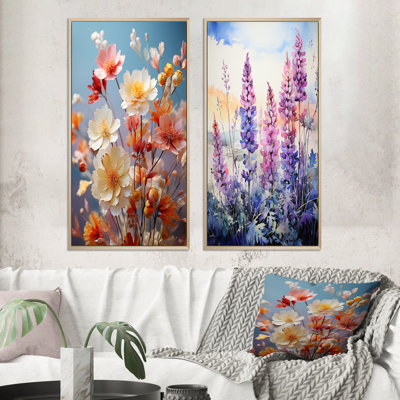 Meadow Wildflower Whispers «Meadow Wildflower Whispers», 2 pièces