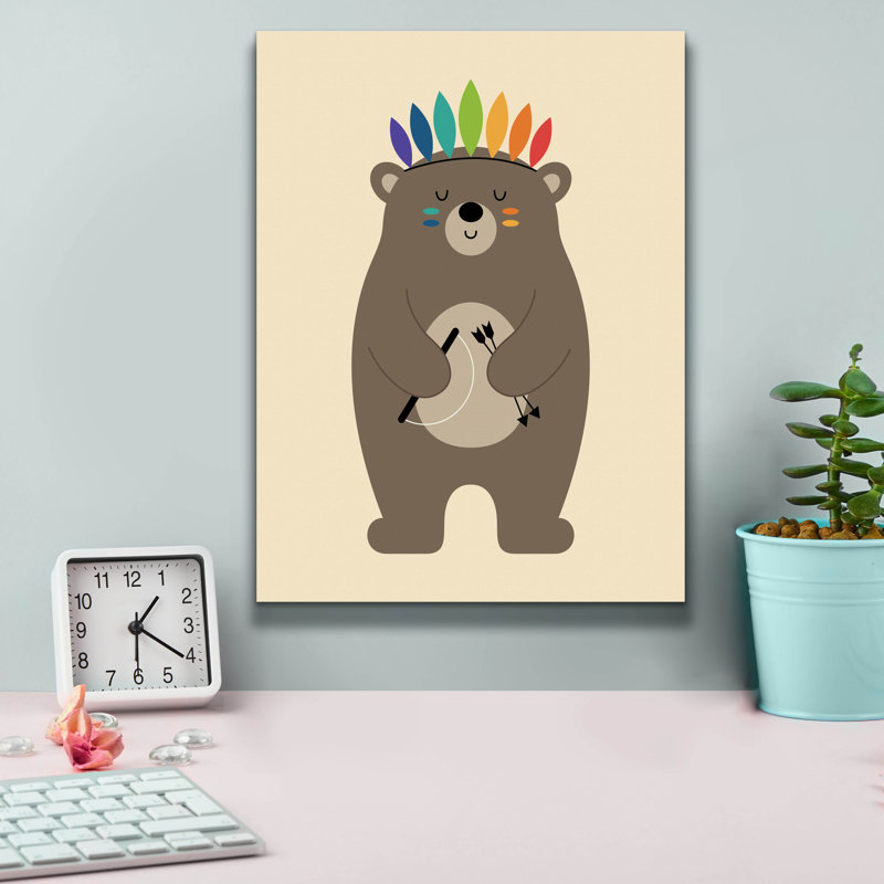 «Be Brave» par Andy Westface, H 16 po x l 12 po x P 0,75 po