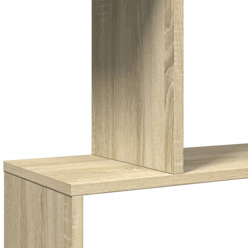 Sekai 70cm W Bookcase, Sonoma Oak, (4 Shelves) 129cm H x 70cm W x 24cm D