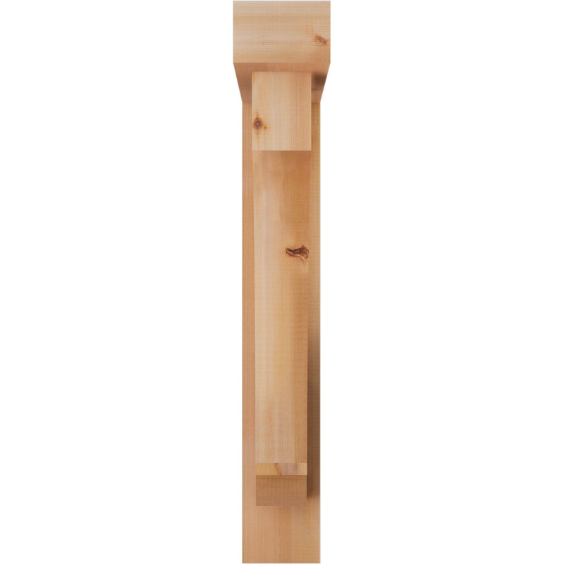 Support de bloc impérial avec entretoise décalée, 36 x 28, Cèdre rouge occidental de l 5 1/2 po (lisse)