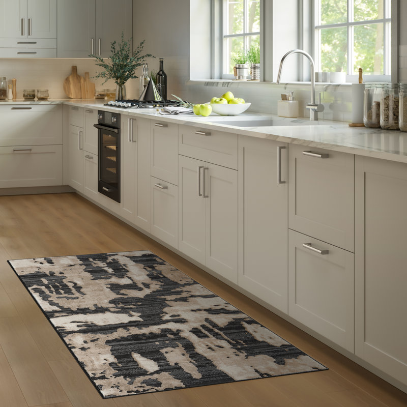 Abani Rugs Abstract Pattern Area Rug, Runner 2'6" x 6'
