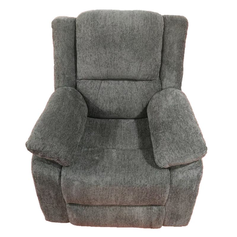 Betzalel 90cm Wide Chenille Standard Recliner, Dark Grey