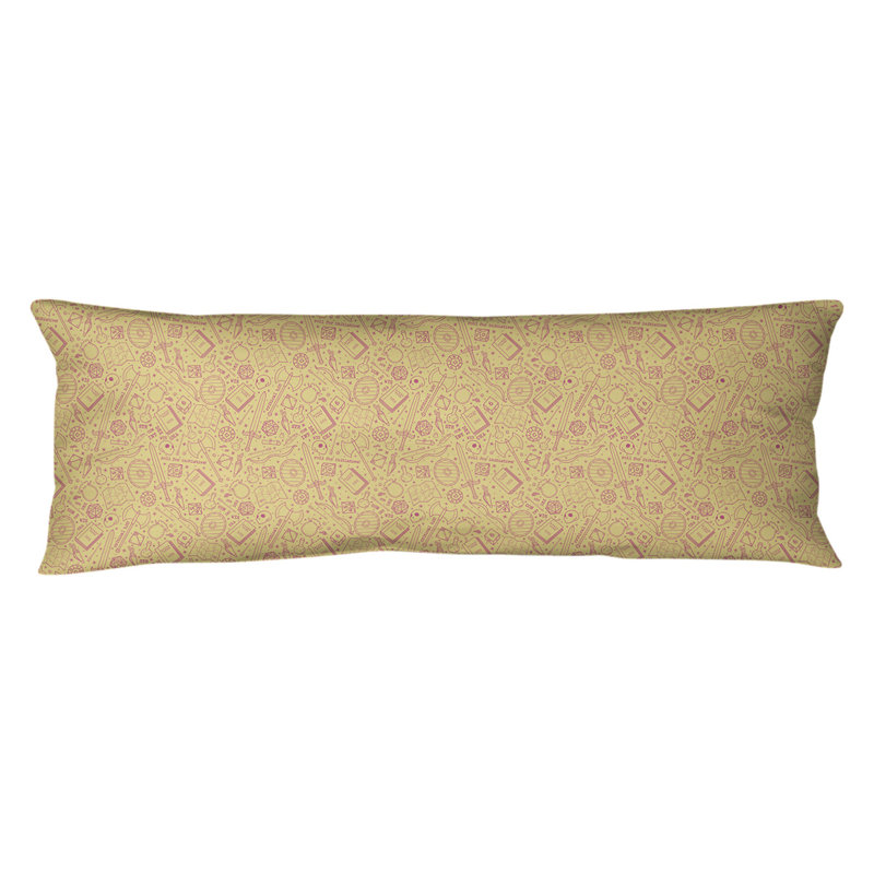 Valerton Polyester Pillow, Yellow/Pink, Aaden