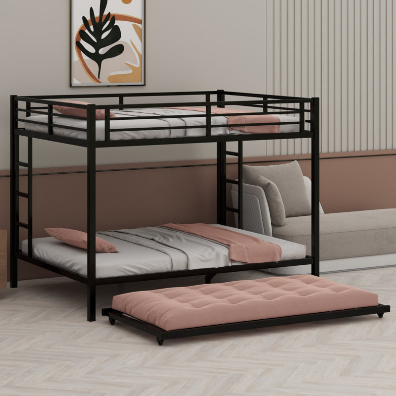 Metal Bunk Bed With Trundle