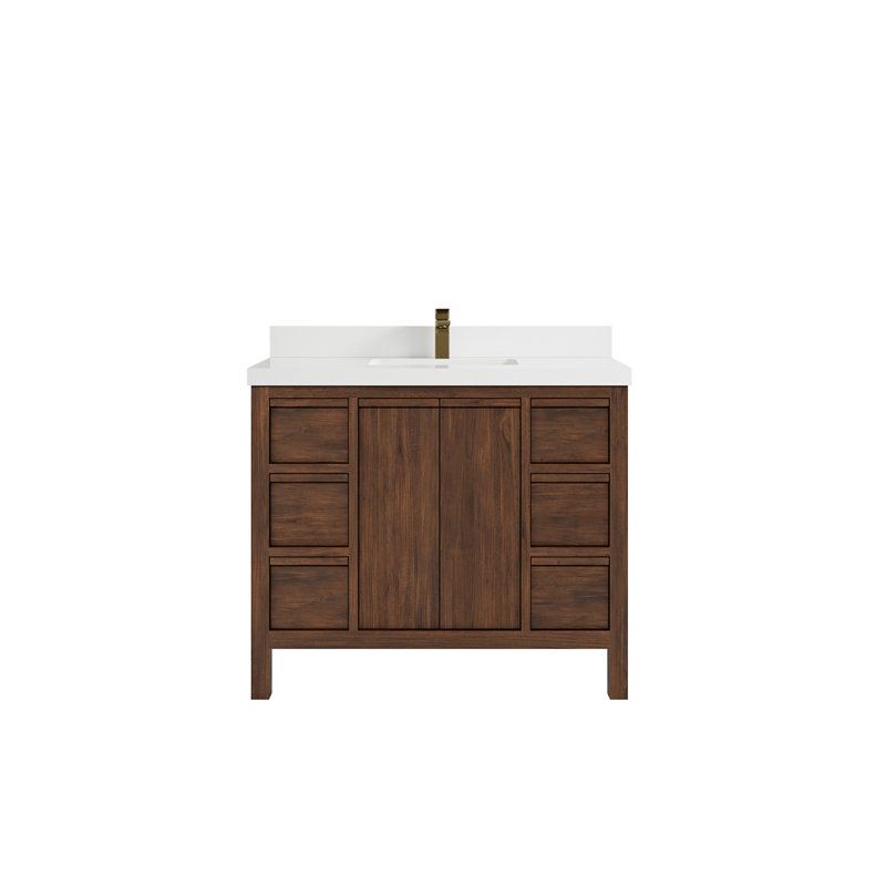 Ensemble de meuble-lavabo simple 42 po Elizabeth, Blanc