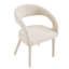 Ensemble de 2 chaises de salle à manger modernes, structure en métal Boucle