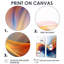 Impression sur toile orange, fractale fractale orange et bleu-801976170-801976168-801976175