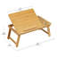  Support d'ordinateur portable, plateau de lit, chambre de dortoir, pieds en rayonne de bambou, l 19,75 po x l 12 po x H 8,25 po
