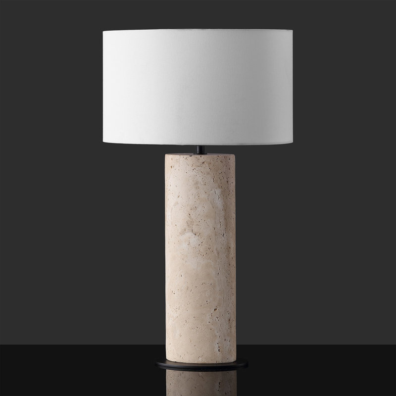 Lampe de table en travertin Jillianna