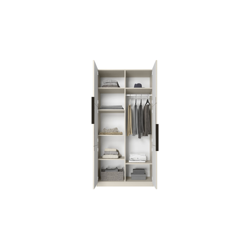 Myreon Wardrobe 100 2d, Artisan/River Stone Matt