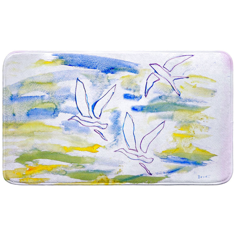 Tapis de bain Three Gulls, Simple - L 18 po x l 30 po