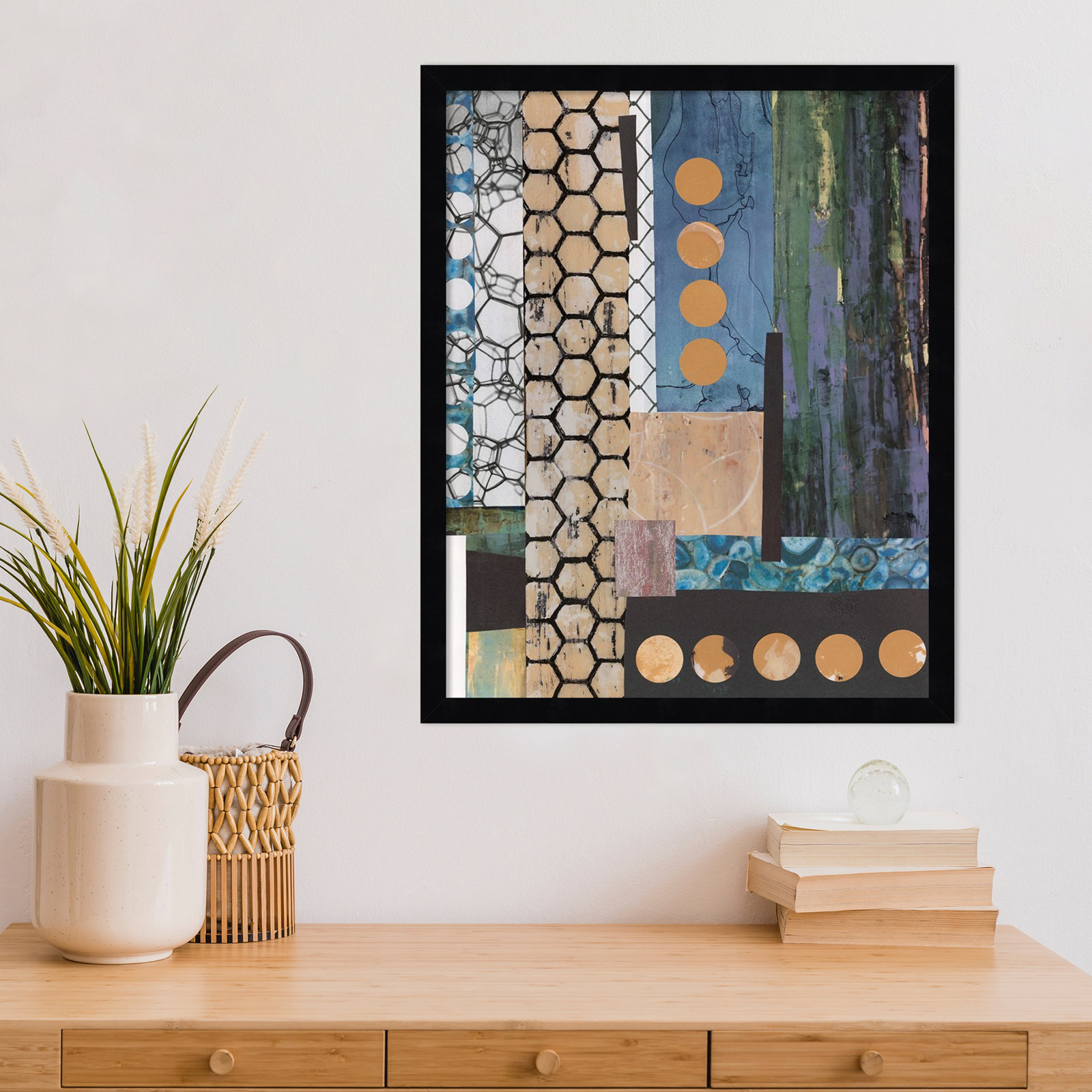 Mashup No. 2 Print by Natalie Avondet, Black, 21" H x 17" W