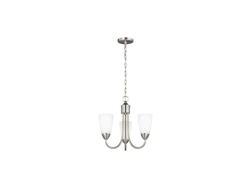 Lustre suspendu moderne de Séville à 3 lumières en nickel brossé (71F6EE348FFC4CDC8BDFAE9A7E73158E).