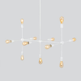 Triso 11 - Light Unique/Statement Pendant, White