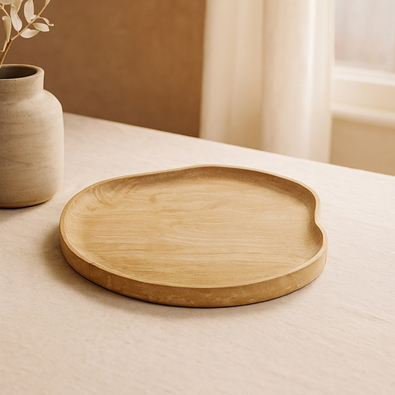 Quiller Large Serving Platter Resin, 16.1" W x 16.1" D