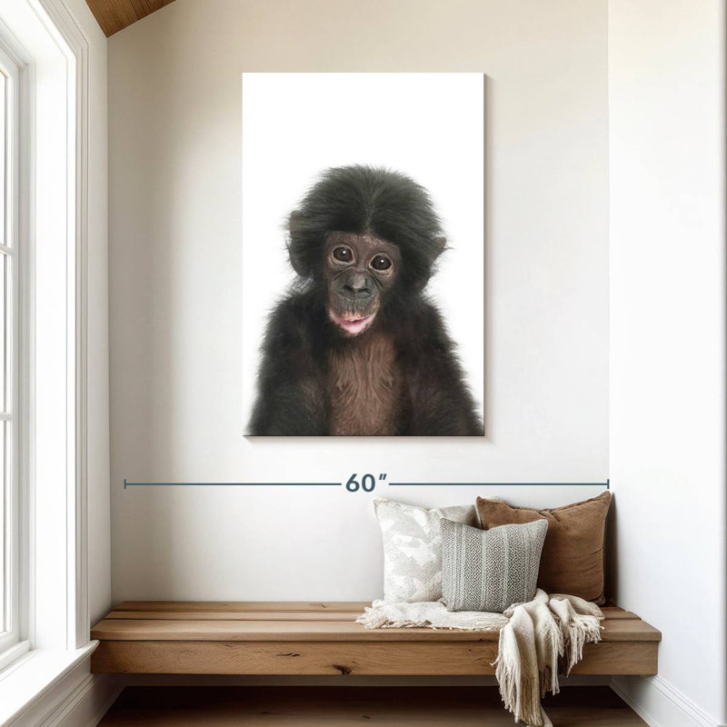 Brampt Baby Monkey, 45" H x 30" W