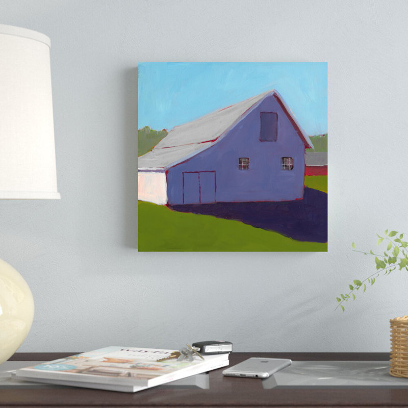 " Bucolic Structure V " by Carol Young Painting Print, 12" H x 12" W