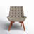 Bram Upholstered Tufted Accent Chair with Wood Legs-450188781