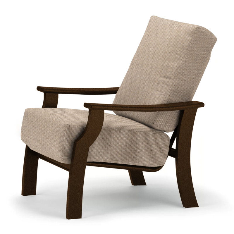 St. Catherine Outdoor Lounge Chair, Wren, Textured Kona