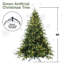 Arbre de Noël artificiel pré-éclairé avec lumières blanc chaud, pin articulé en PE + PVC avec branches à mémoire de forme partielle, support en métal pliable pour la décoration des Fêtes-72377419