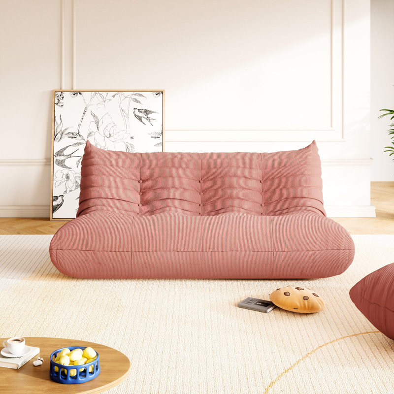 Fauteuil à billes 3 places Boneless Bonless, Rose