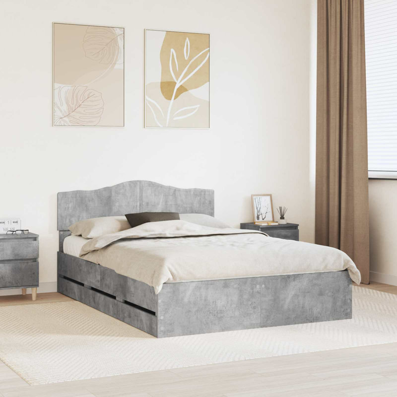Bed, Concrete Grey, Kingsize (5')