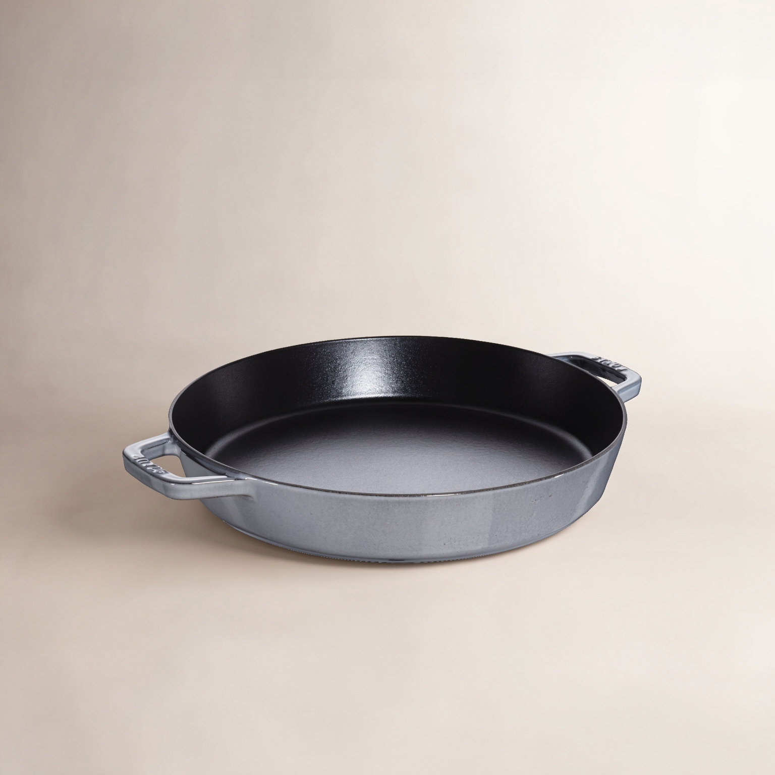Staub 13" Double Handle Frying Pan, Graphite Gray