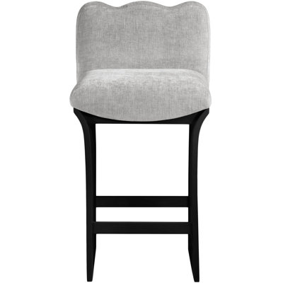 Shaw Cassady Chenille Fabric Upholstered Counter Stool