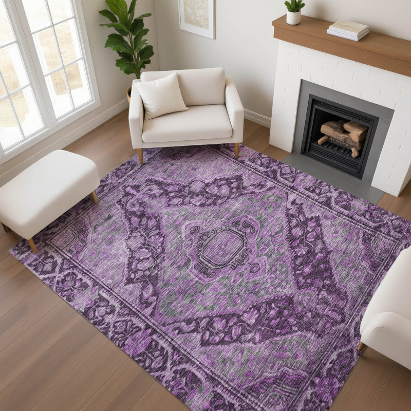 Tapis de qualité supérieure lavable à la machine Lucchesi AMF1761, Rectangle 10 pi x 14 pi
