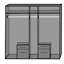 Hallveig 5 Door Manufactured Wood Wardrobe