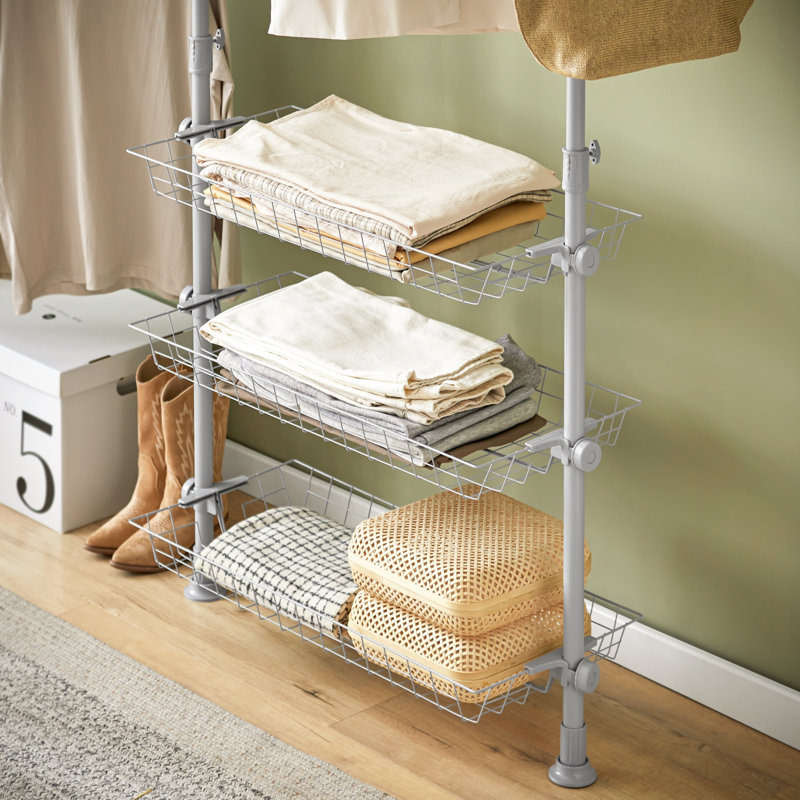 Hammitt 160"" W - 195"" W Closet System, Grey