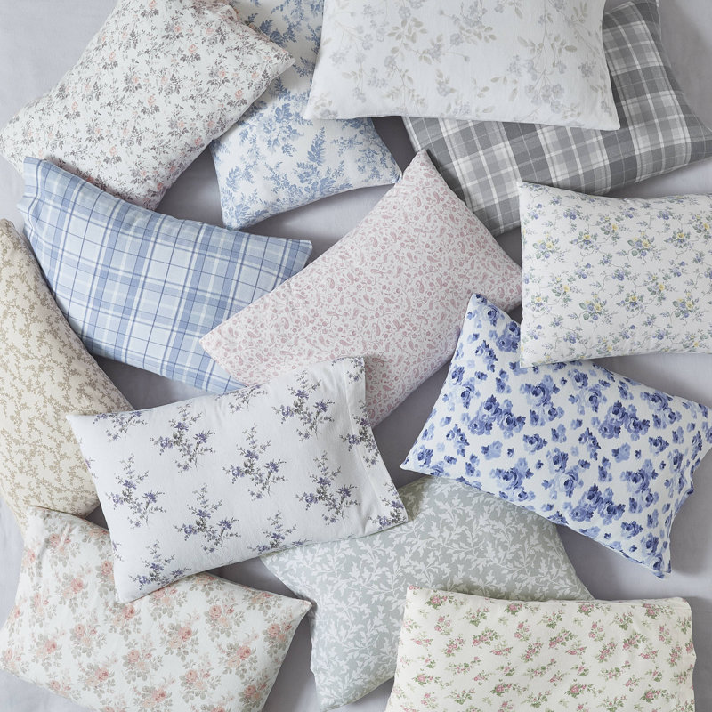 Jessika Floral Cotton Flannel Full Sheet Set