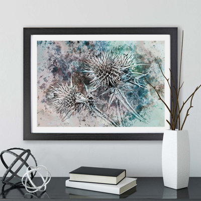 Thistle Flower - Single Picture Frame Painting