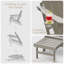 Ensemble de 2 chaises Adirondack pliantes avec repose-pieds et repose-gobelets-531737731