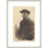 Autoportrait (Edgar Degas par lui-même) par Edgar Degas, impression giclée encadrée