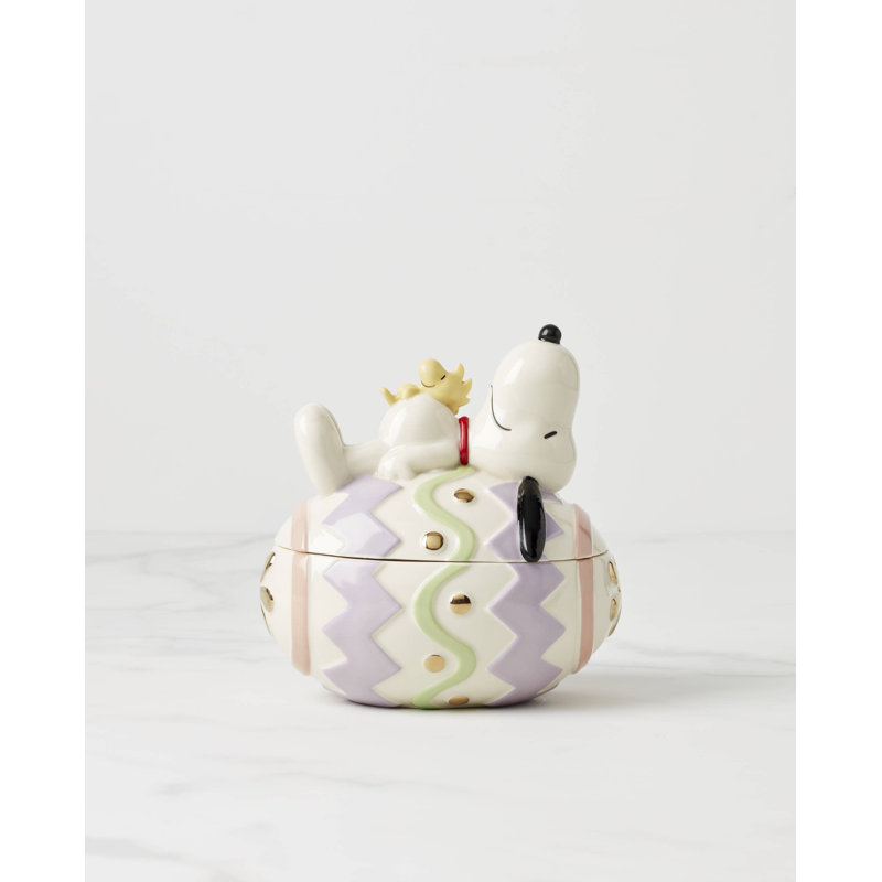 Peanuts Easter Snoopy Covered Candy Dish