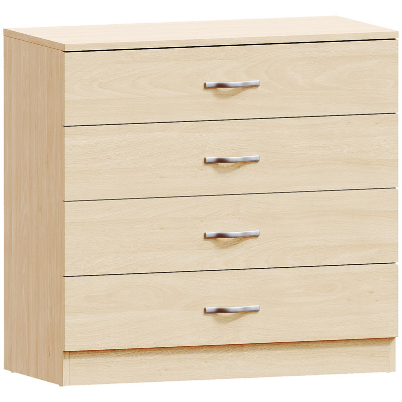 Maybery 4 Drawer Chest, Pine