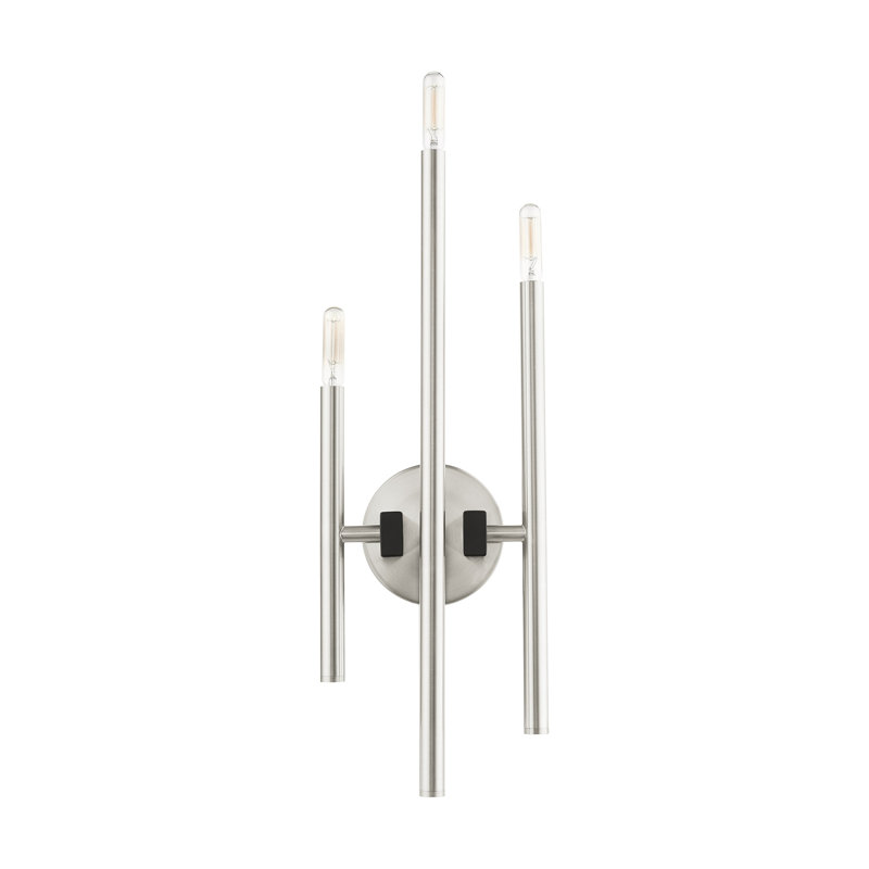 Matchett Steel Armed Sconce, Brushed Nickel