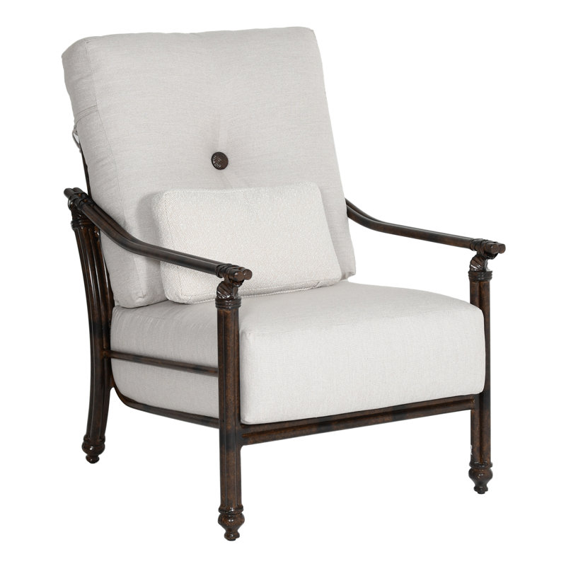 Coco Cushioned Lounge Chair w/One Accent Pillow