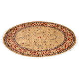 Overdyed Hand-Knotted Wool Modern-Contemporary Gold Area Rug 3' 1" x 3' 1"