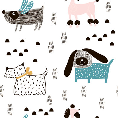 «Cute Dogs», impression sur toile